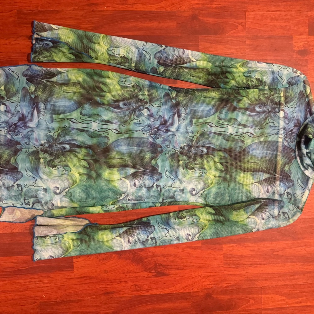 Colorful Abstract Long Sleeve Dress